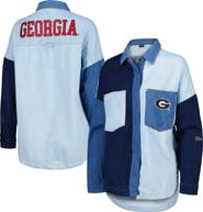 Hype and Vice Women's Hype and Vice Denim Georgia Bulldogs Multi-Hit Hometown Full-Snap Jacket