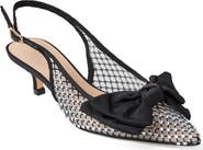 Jack Rogers Debra Slingback Pointed Toe Kitten Heel Pump