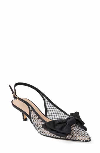 Debra Slingback Pointed Toe Kitten Heel Pump