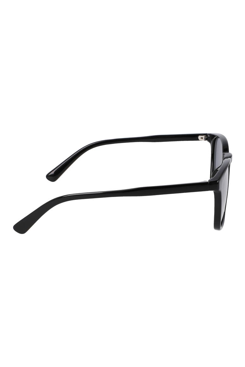 54mm Plastic Square Polarized Sunglasses, Alternate, color, BLACK