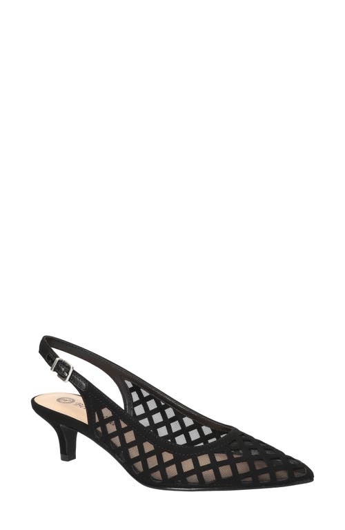 Bella Vita Noel Slingback Pointed Toe Pump In Black