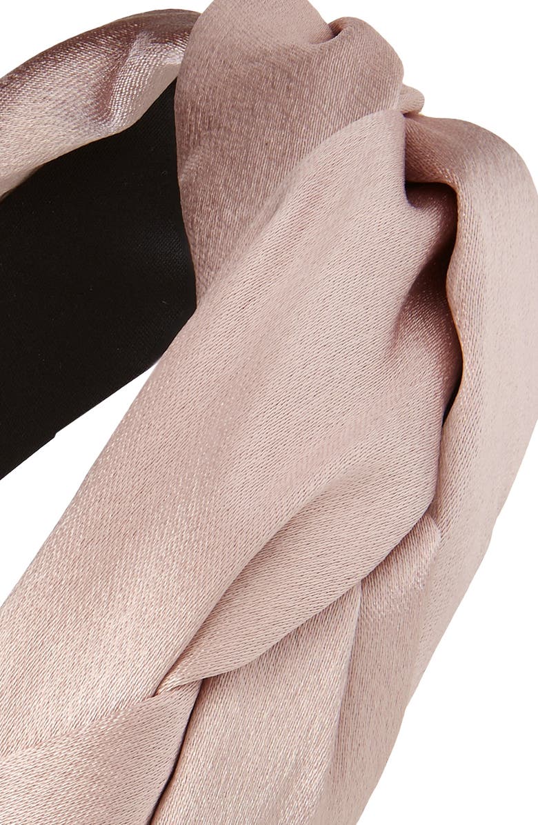 Tasha Wrapped Satin Headband, Alternate, color, 