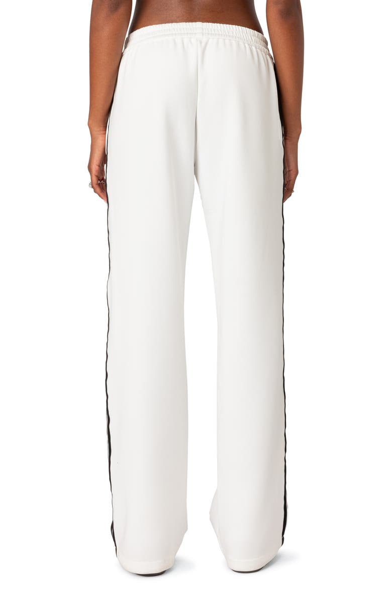 EDIKTED Robyn Track Pants, Alternate, color, White