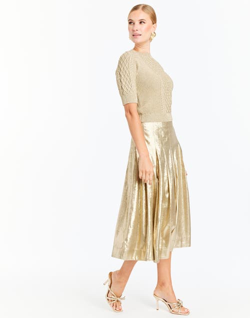 Mestiza New York Seville Skirt In Metallic Gold