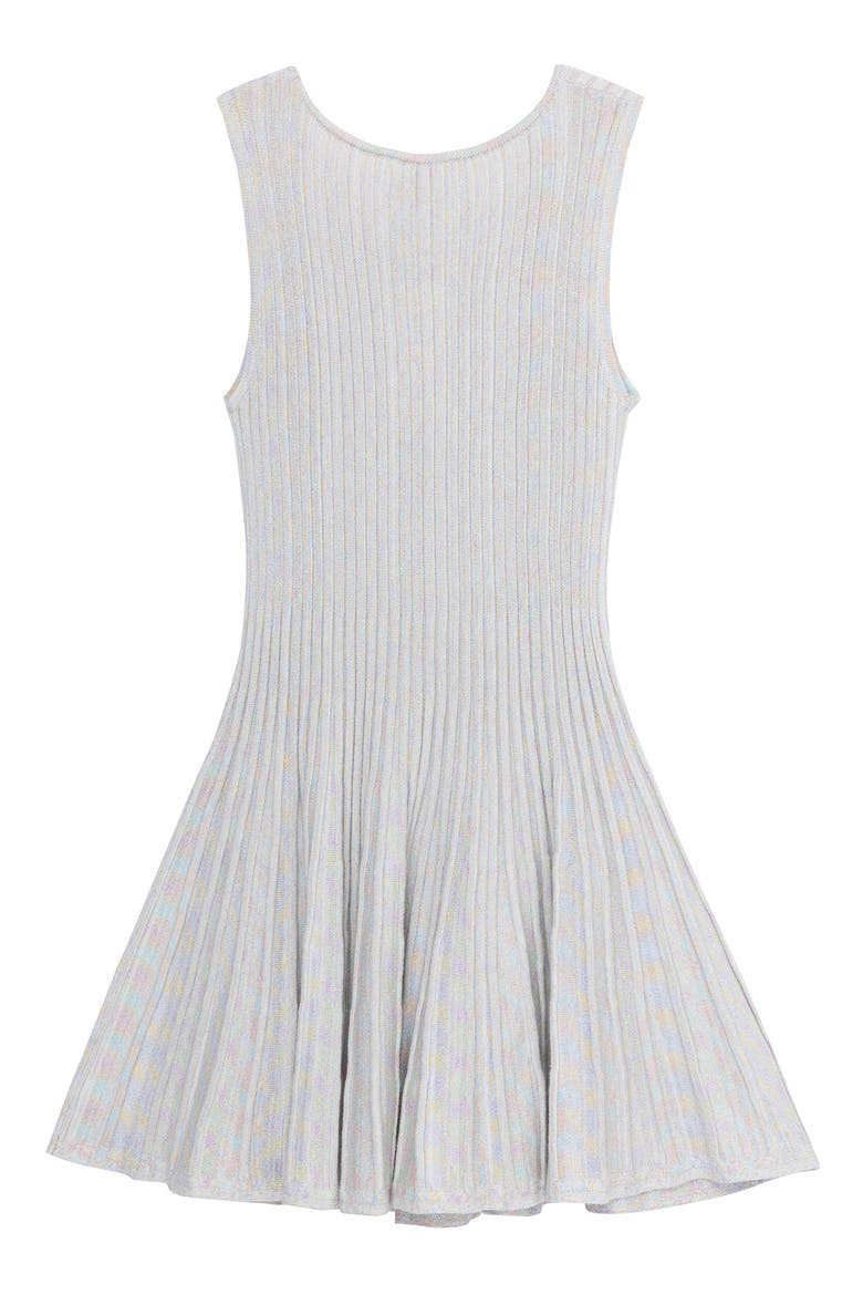 Kids' Ombré Fit & Flare Sweater Dress, Alternate, color, SILVER