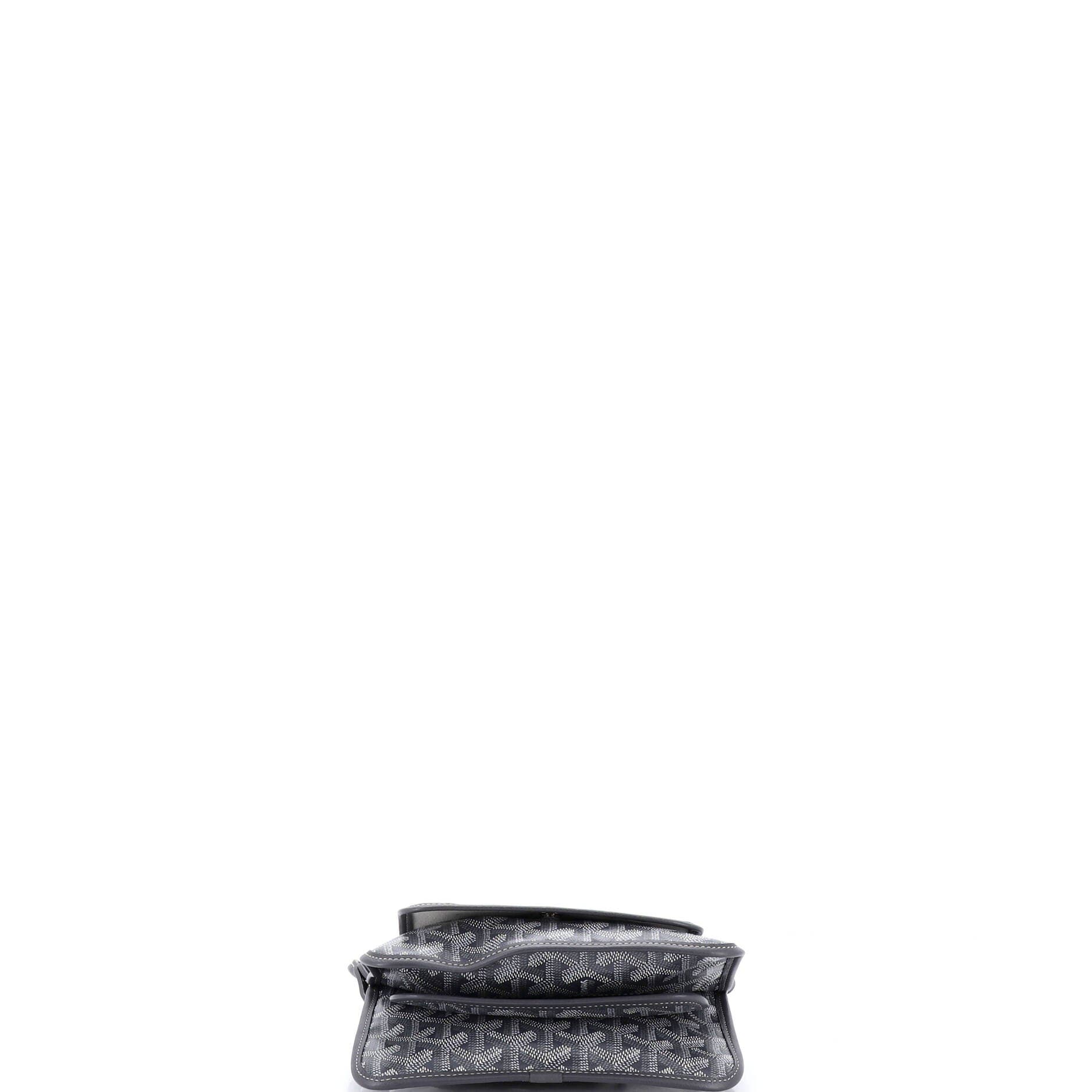 Pre-Owned Goyard Plumet Clutch Wallet Coated Canvas, Alternate, color, Gray