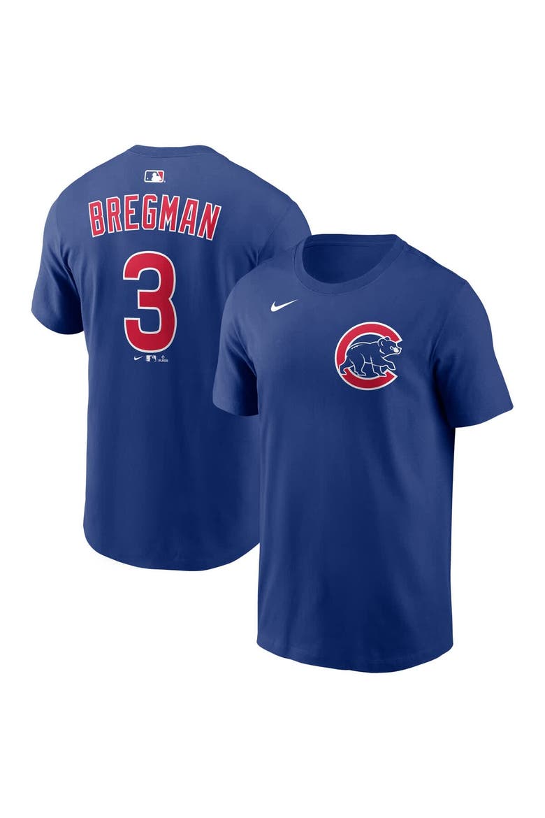 Men's Nike Alex Bregman Royal Chicago Cubs Home Name & Number T-Shirt, Main, color, Royal