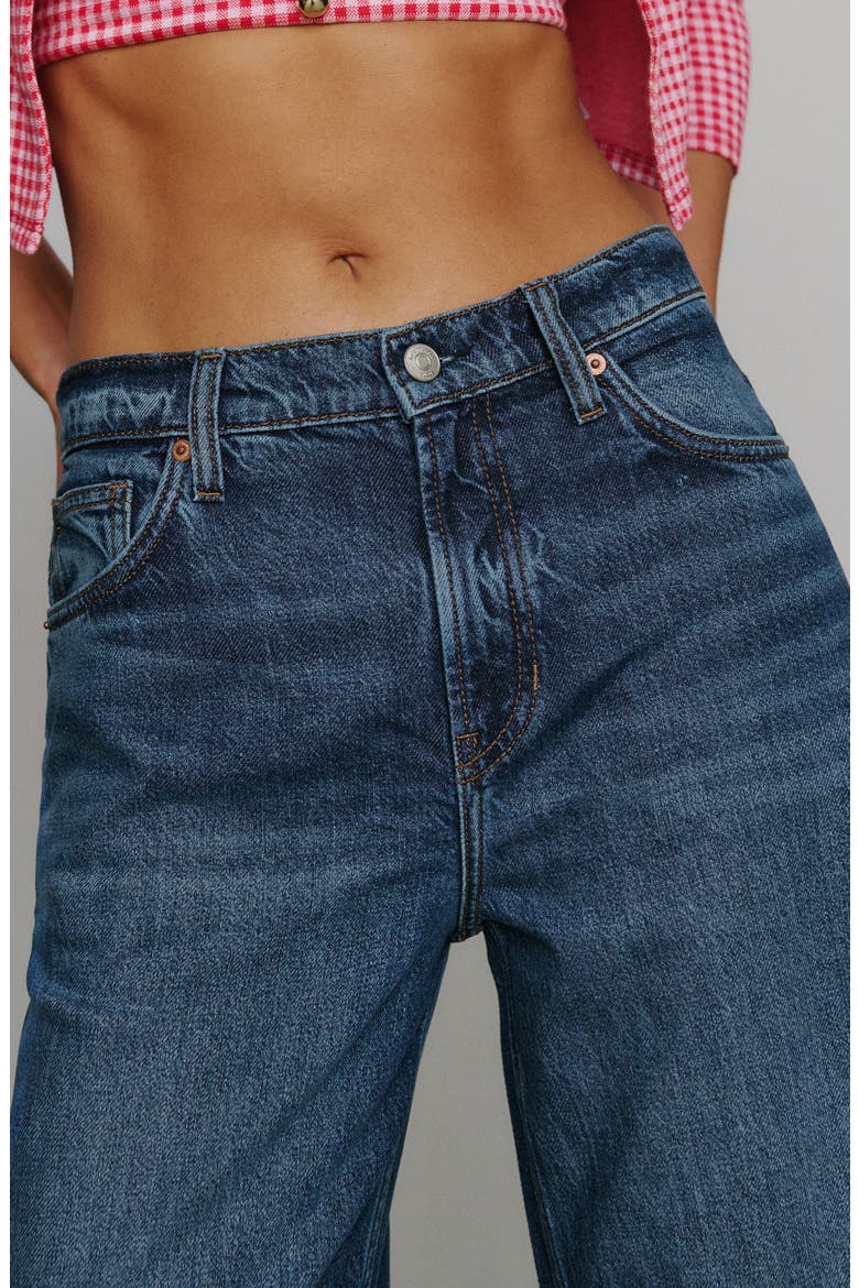 Palmer High Waist Baggy Wide Leg Jeans, Alternate, color, OTTER