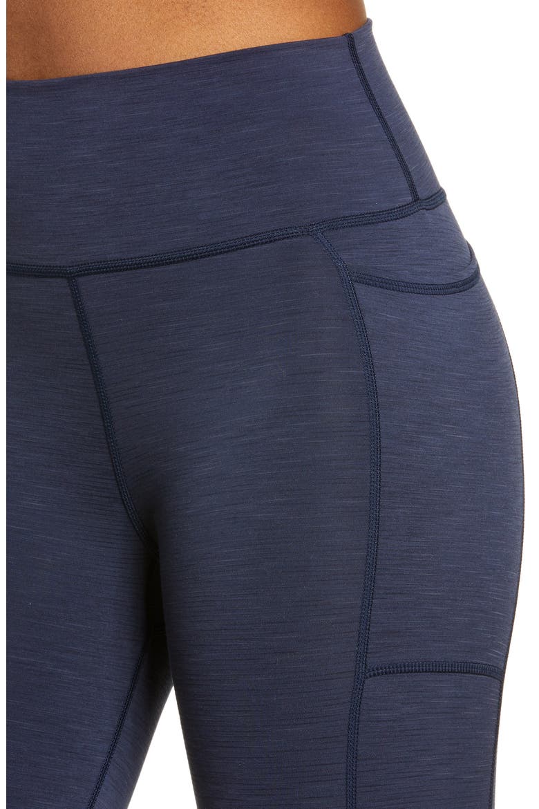 Super Sculpt Pocket 7/8 Yoga Leggings, Alternate, color, NAVY BLUE