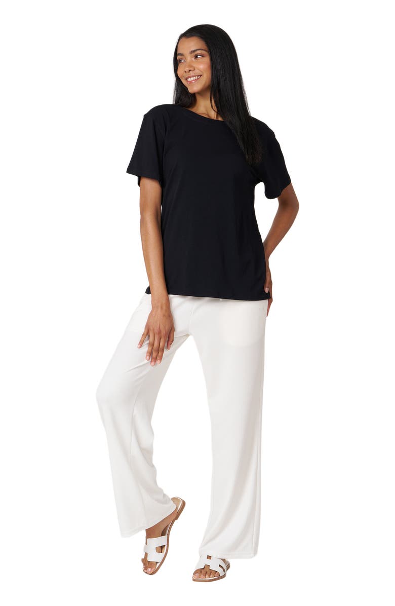 Rebody Active Rebody Essentials Oversized Short Sleeve Top, Main, color, Black