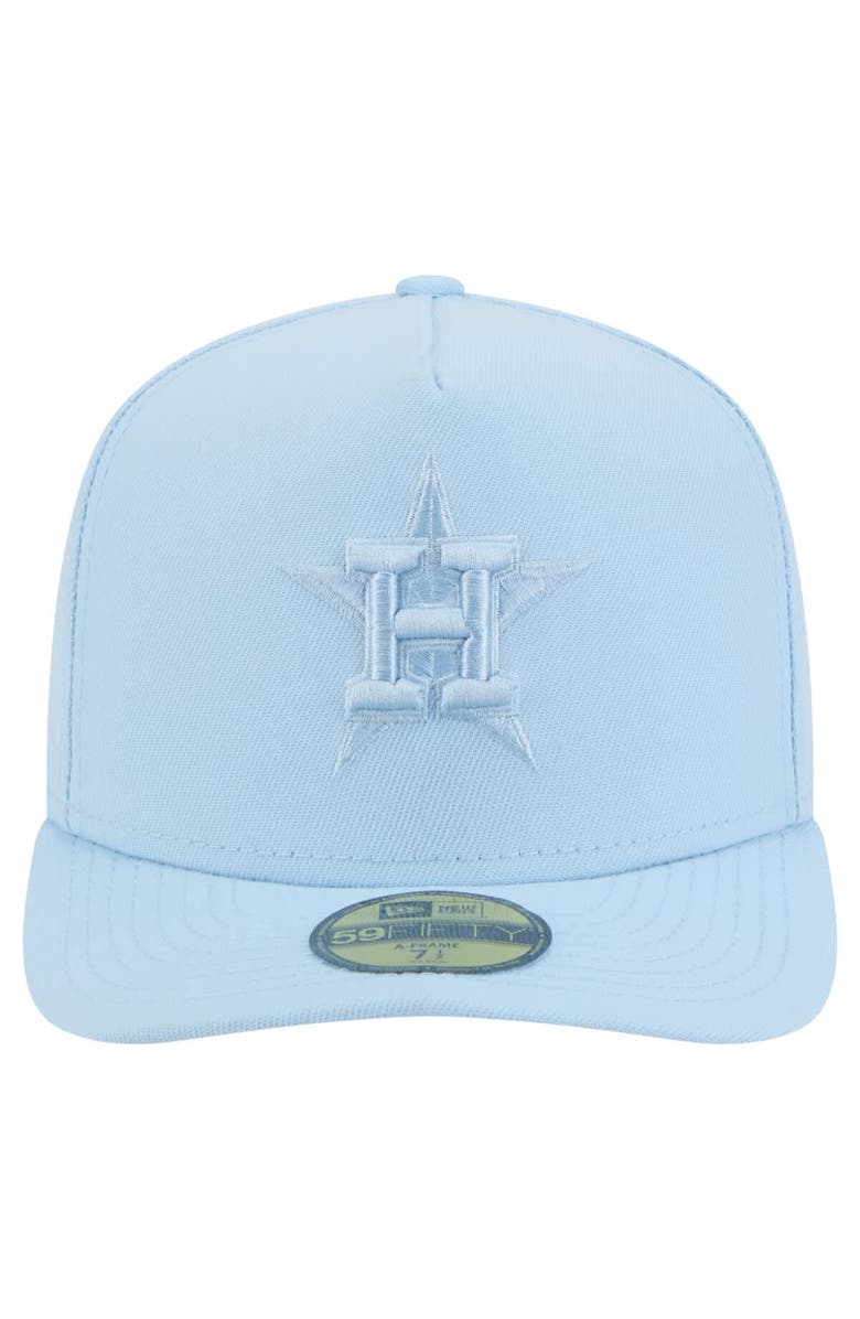 New Era Men's New Era Light Blue Houston Astros Color Pack A-Frame 59FIFTY Fitted Hat, Alternate, color, Light Blue