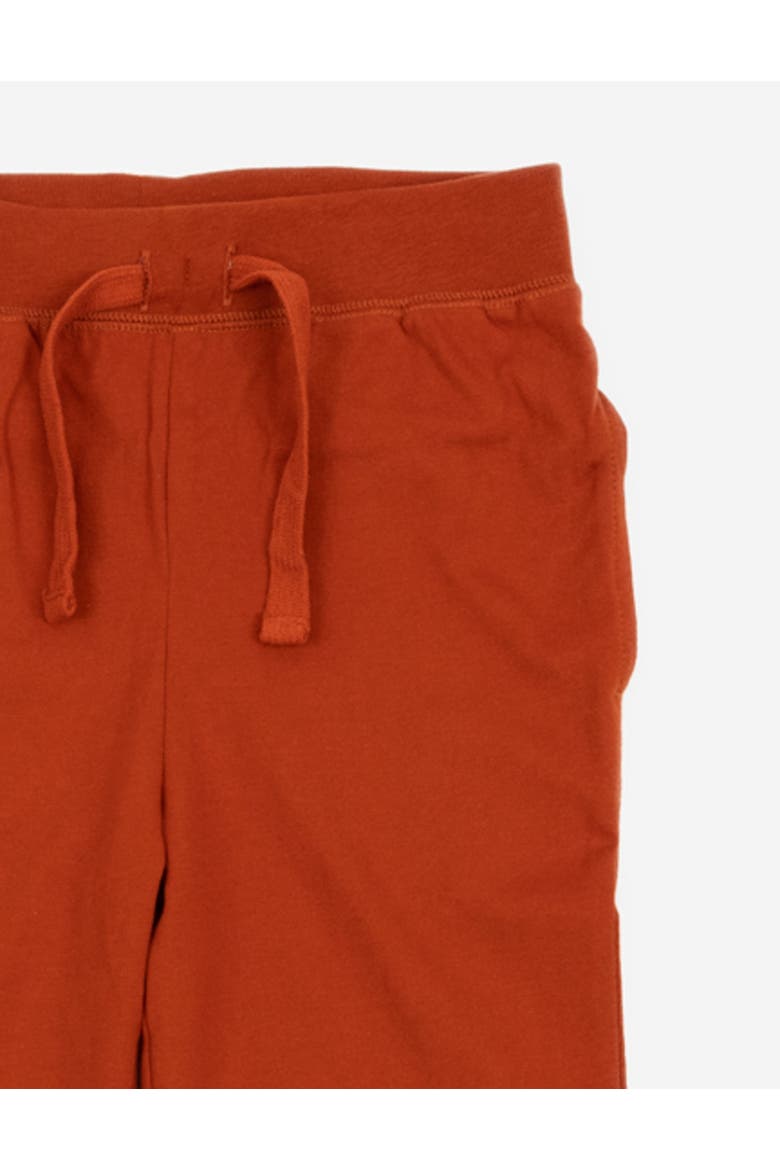 Kids 100% Cotton Lightweight Jogger Pants, Alternate, color, Rust