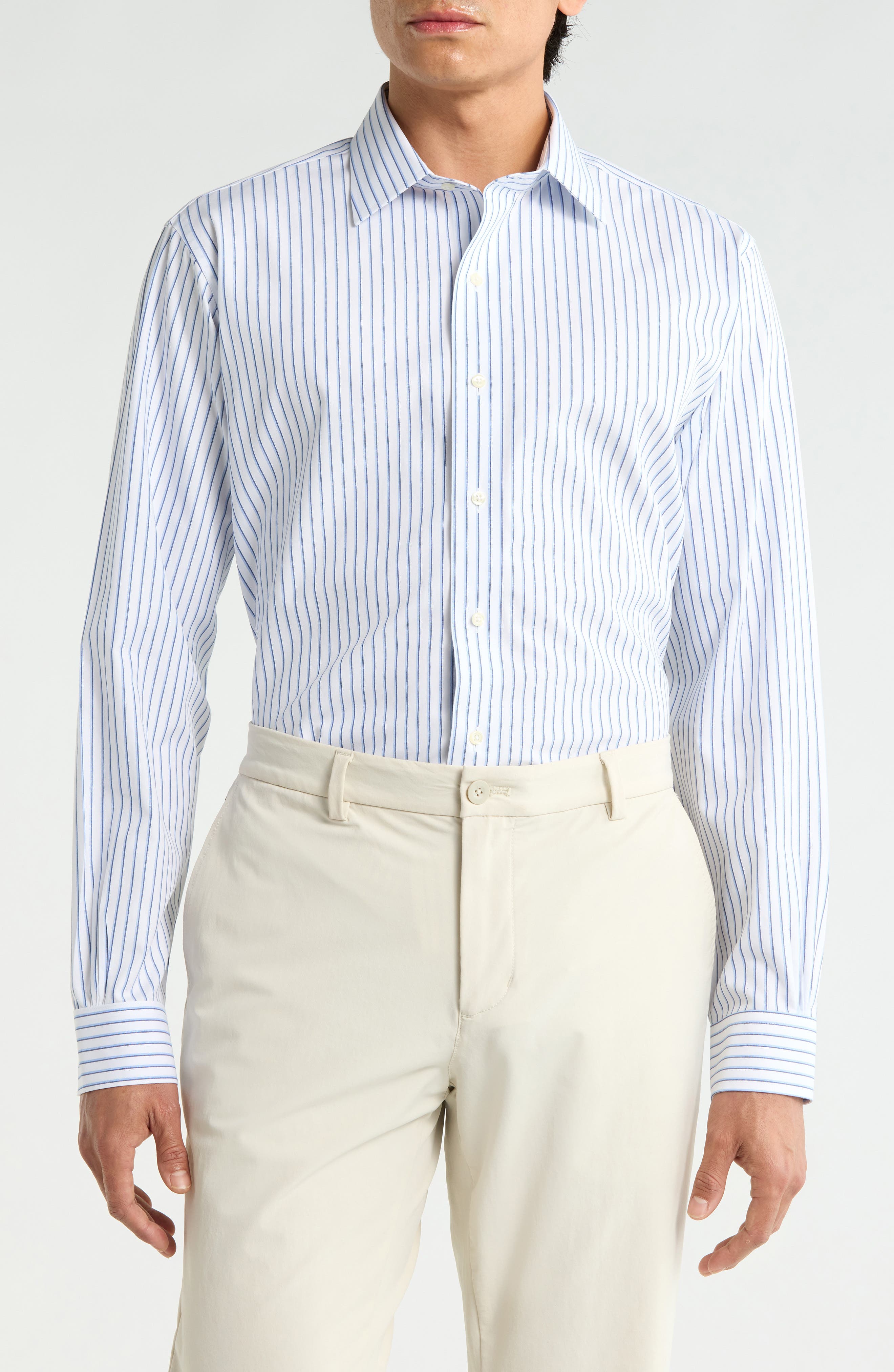 Brooks Brothers Regular Fit Non-Iron Stripe Button-Down Shirt