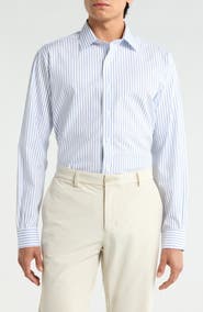 Brooks Brothers Regular Fit Non-Iron Stripe Button-Down Shirt