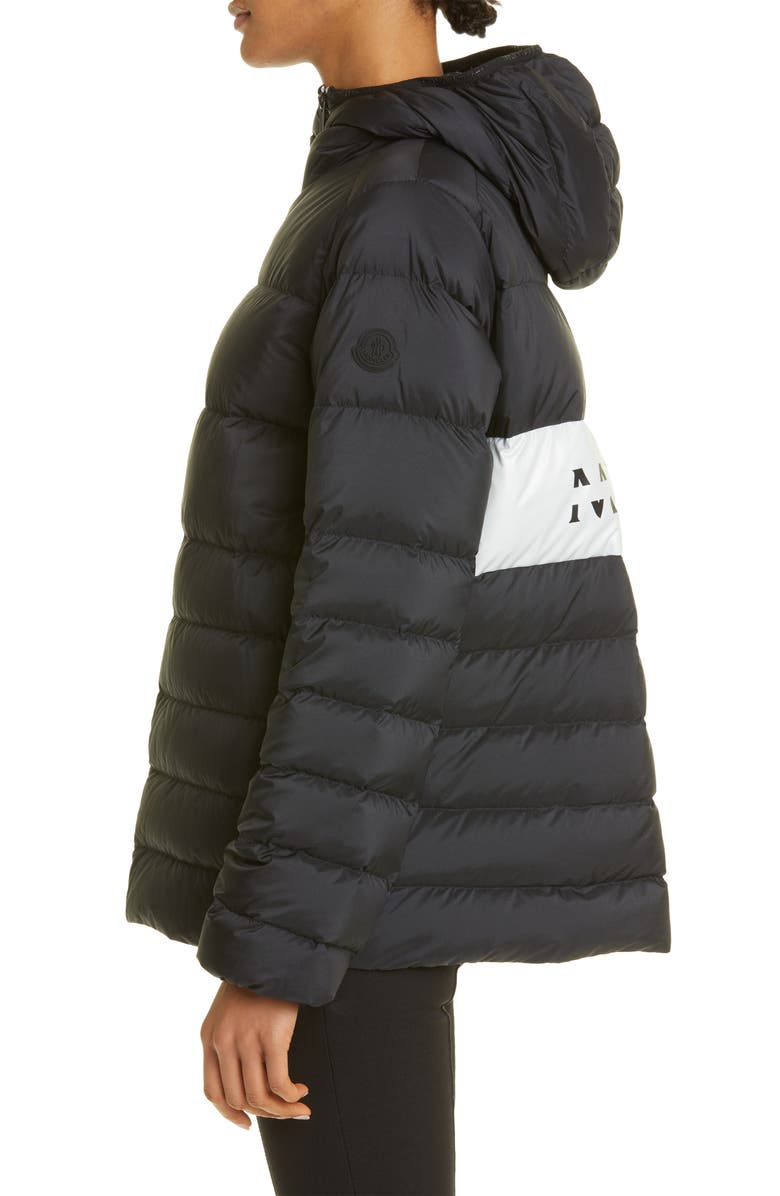 Moncler Pluvis Logo Down Puffer Jacket, Alternate, color, 