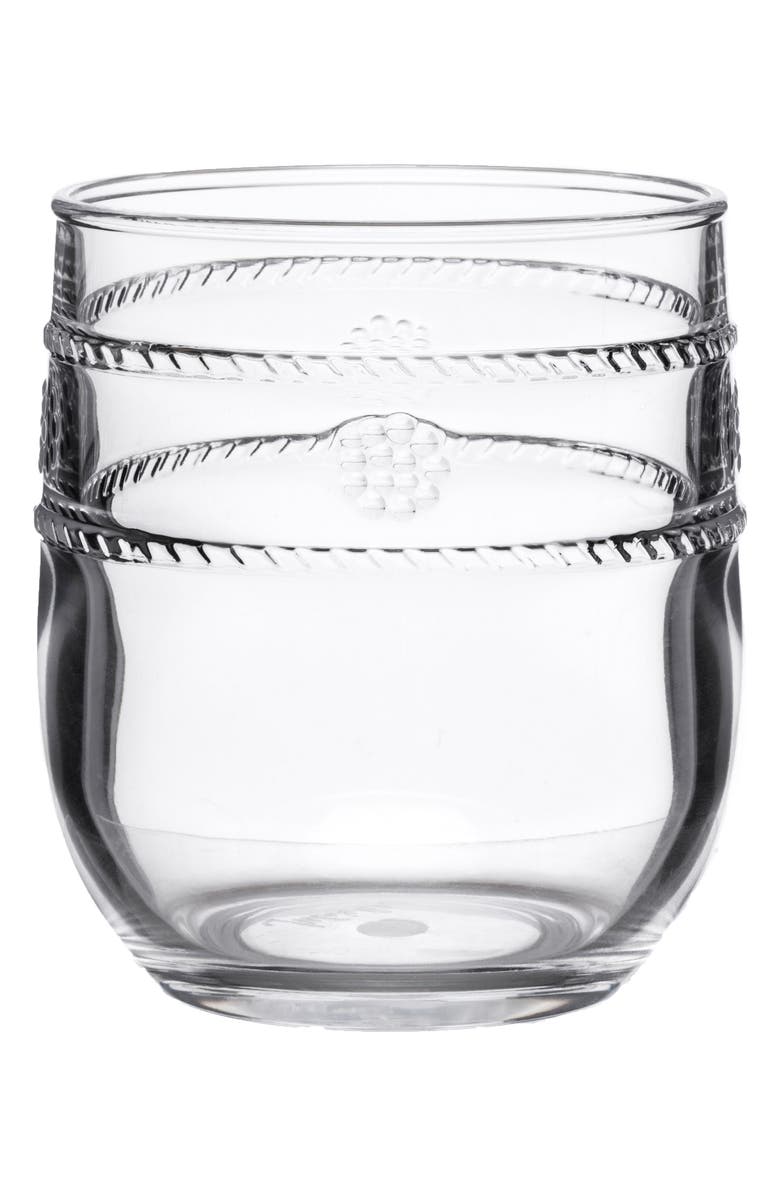 Juliska Isabella Acrylic Tumbler, Main, color, Clear