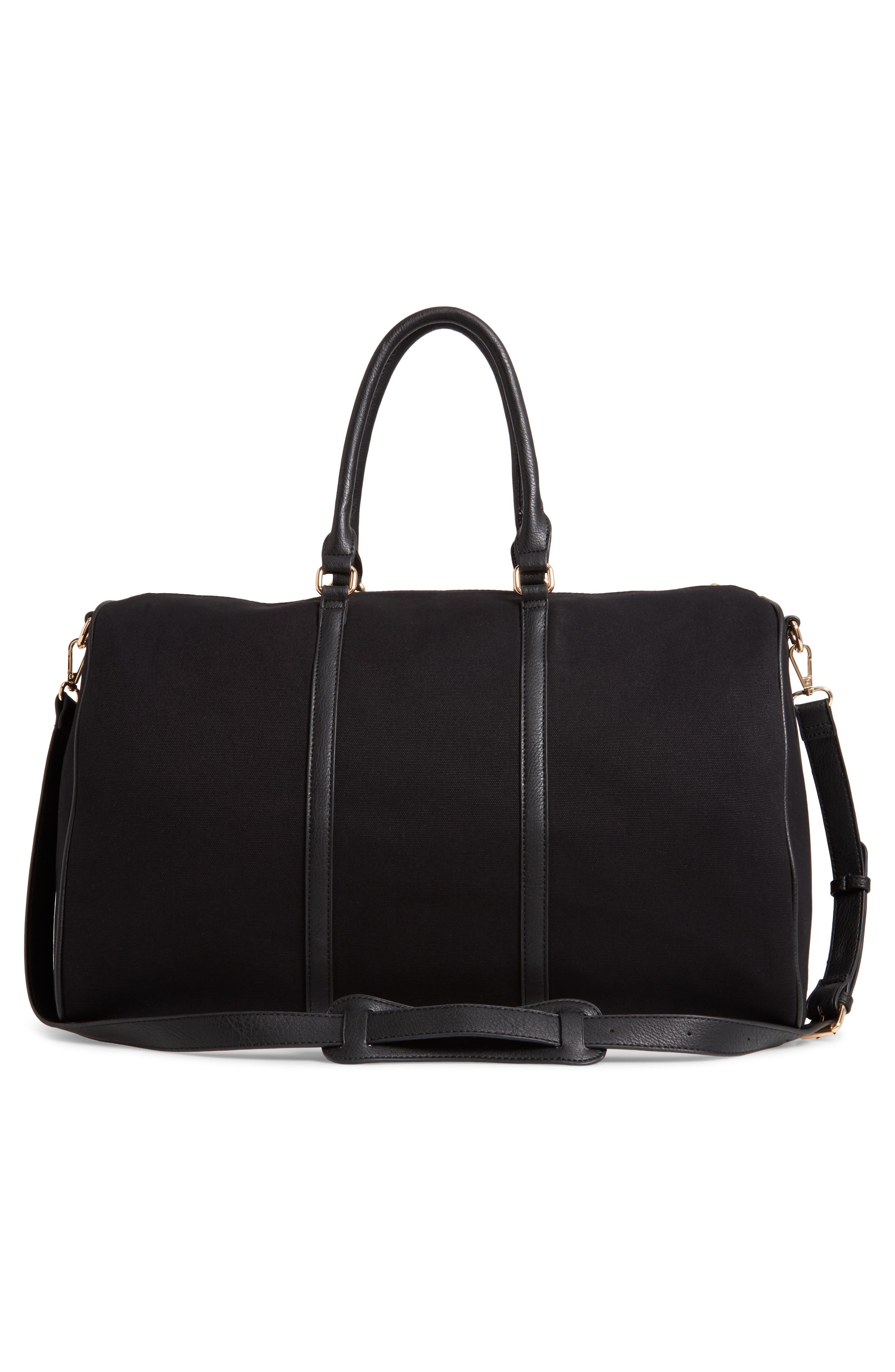 Sole Society Lacie Faux Leather Duffle Bag, Alternate, color, 