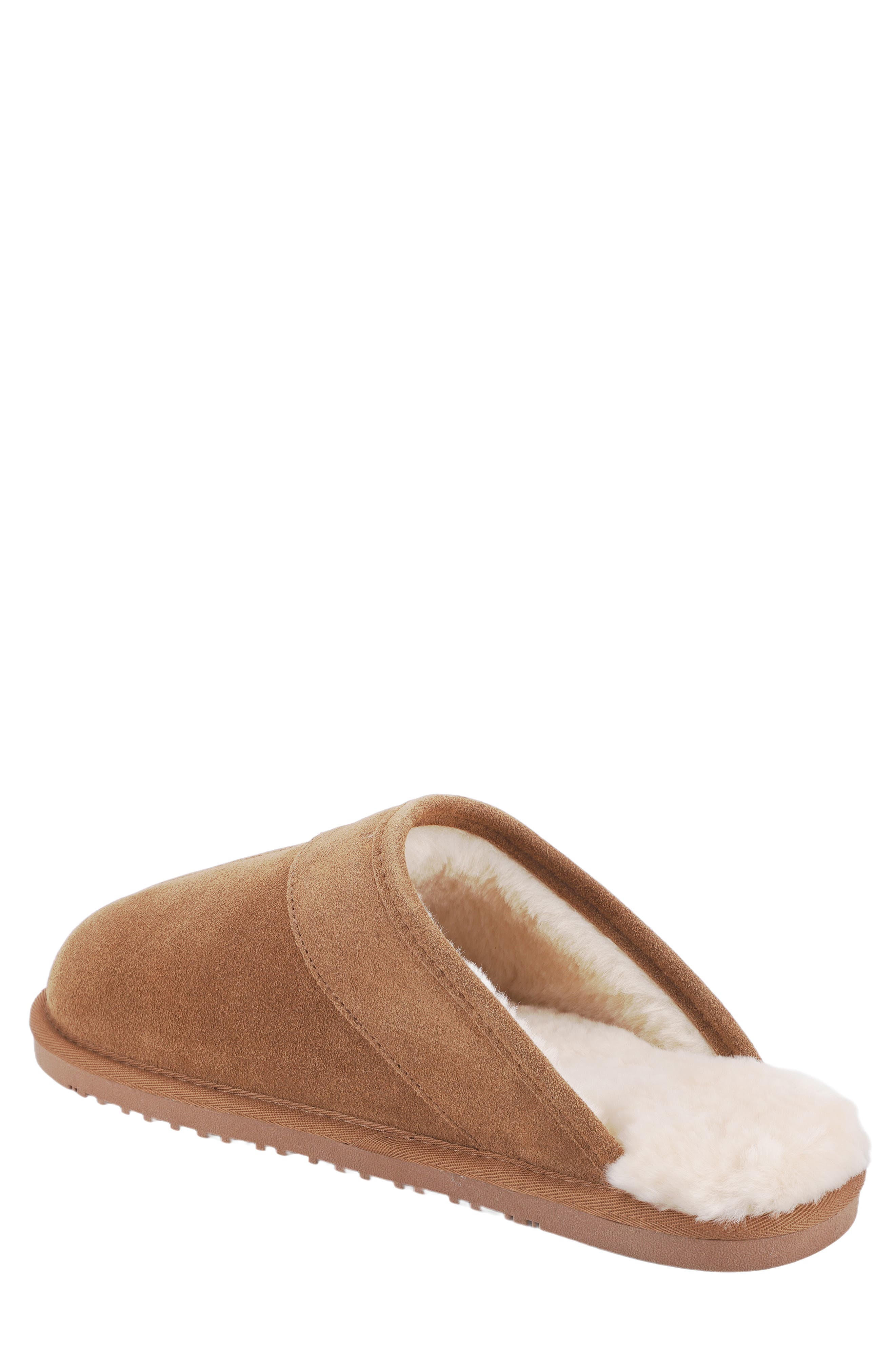 Mykos Edward Faux Shearling Lined Slipper, Alternate, color, Chestnut