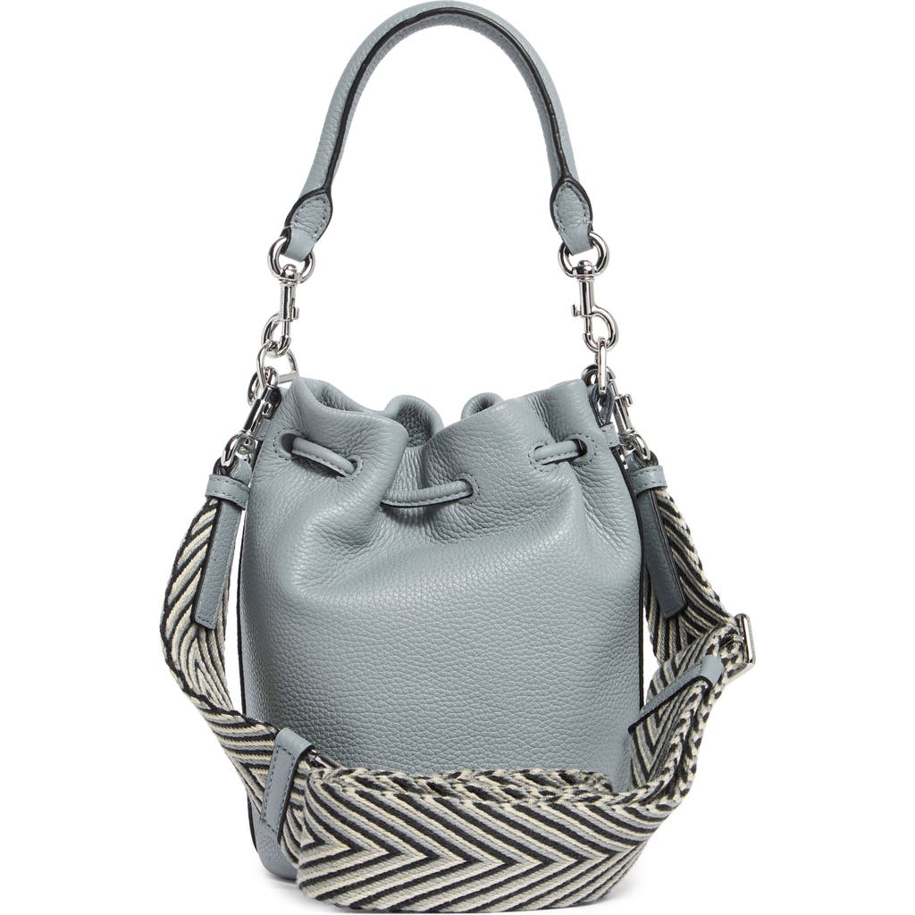 Marc Jacobs Leather Bucket Bag In Rock Grey