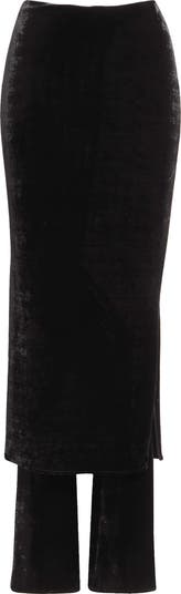 スカート ALAIA VELVET SKIRT-PANTS 9ee134c6-2708-4cec-b5f6-