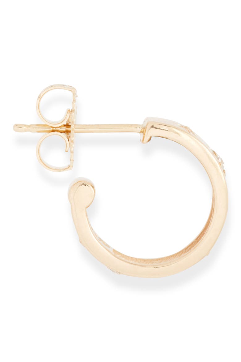 Starburst Hoop Earrings, Alternate, color, DIAMOND