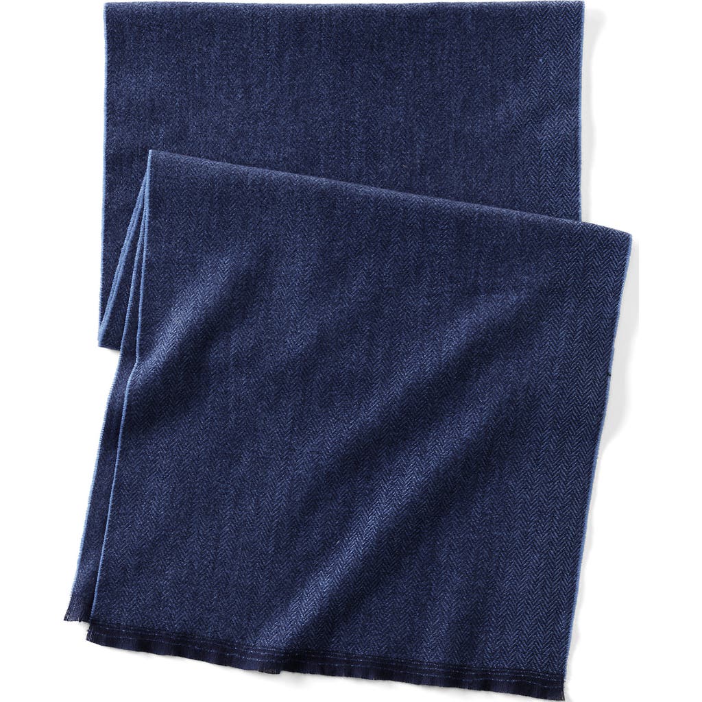 Lands' End Cashtouch Winter Scarf Pattern In Blue