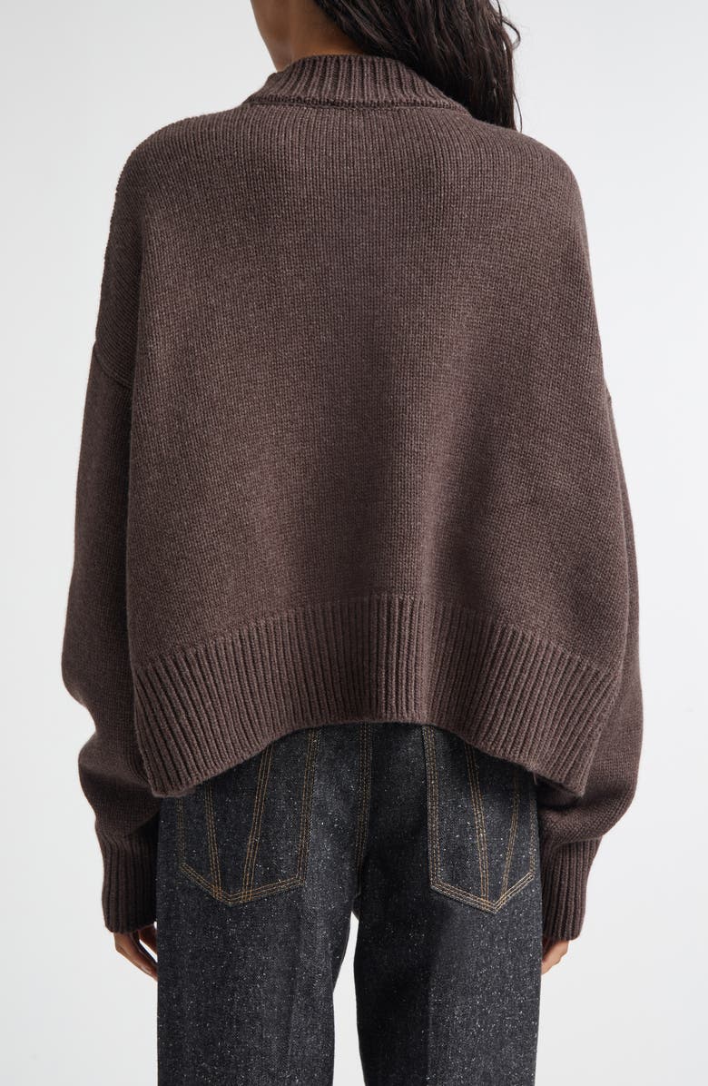 NACKIYÈ Avalanche Merino Wool & Cashmere Sweater, Alternate, color, Maroon Borsalino