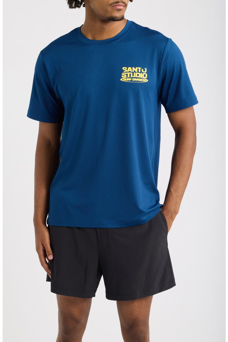 Surf Division Tech T-shirt, Main, color, WAVES BLUE