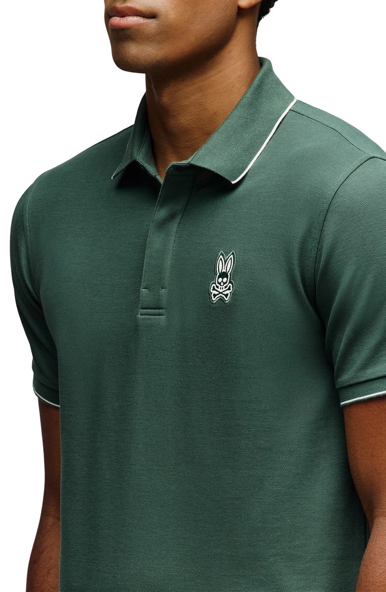 Psycho Bunny Marlon Tipped Pima Cotton Piqué Polo, Alternate, color, 