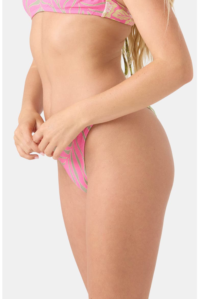 Stay Wild V Bikini Bottoms, Alternate, color, PINK COMBO