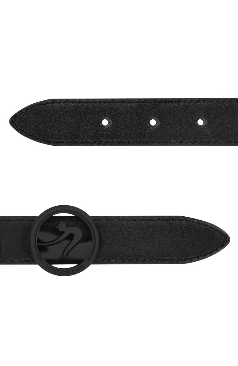 Longchamp Boxtrot Leather Belt, Alternate, color, 