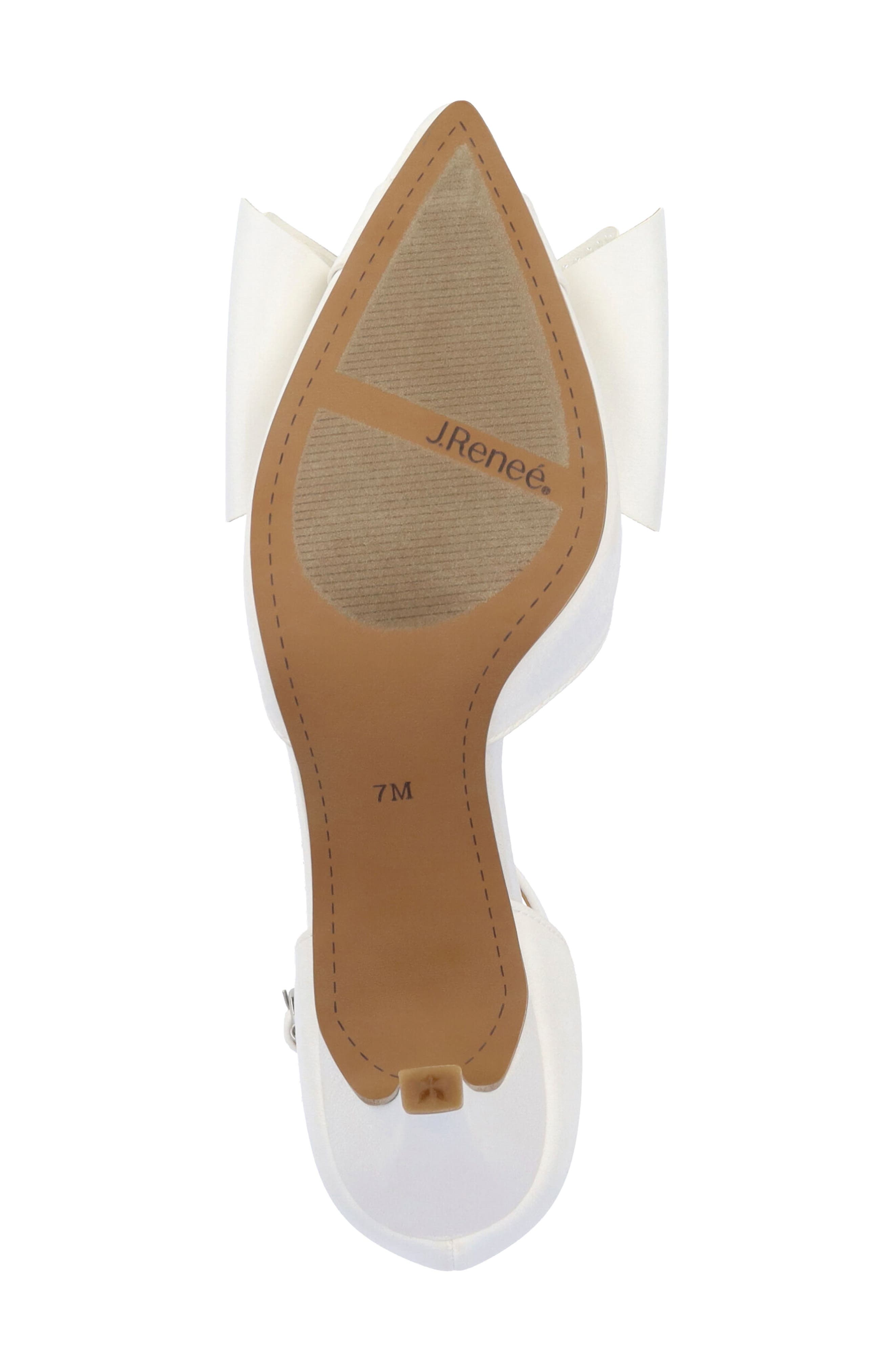 Pammie Ankle Strap Pointed Toe Pump, Alternate, color, WHITE