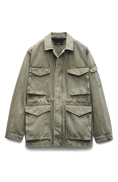 Rag & Bone Denim Field Jacket In Green