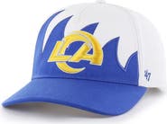 '47 Men's '47 White Los Angeles Rams Jagged Hitch Adjustable Hat