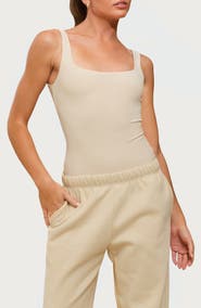 EDIKTED Liona Square Neck Bodysuit