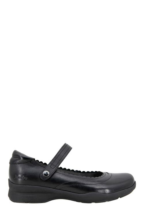 Jambu Tess Womens Adjustable Leather Mary Janes In Black