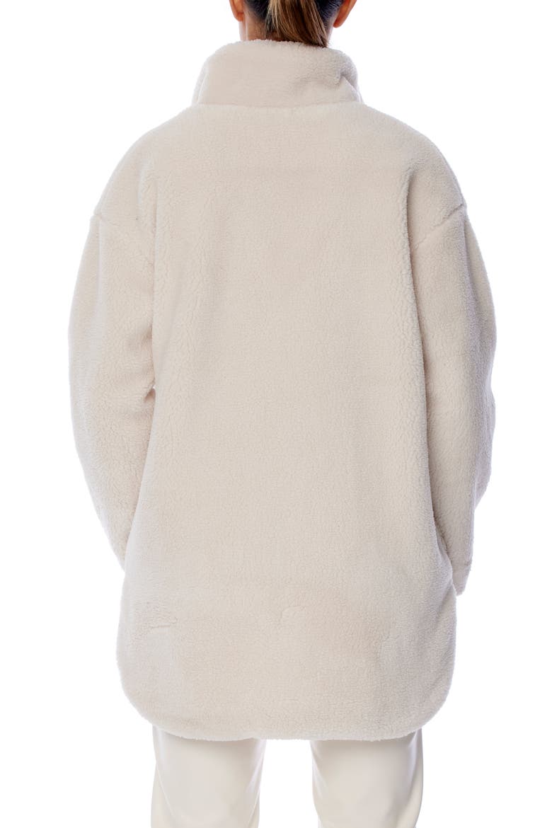 Beatrice Faux Shearling Shirt Jacket, Alternate, color, CREME