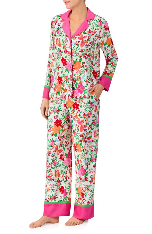 Kate Spade New York Floral Print Pajama Set In Multi
