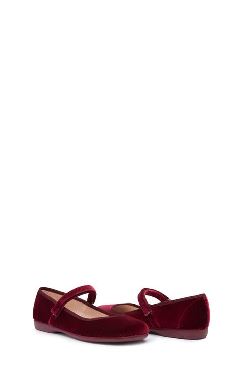 Burgundy baby girl shoes online