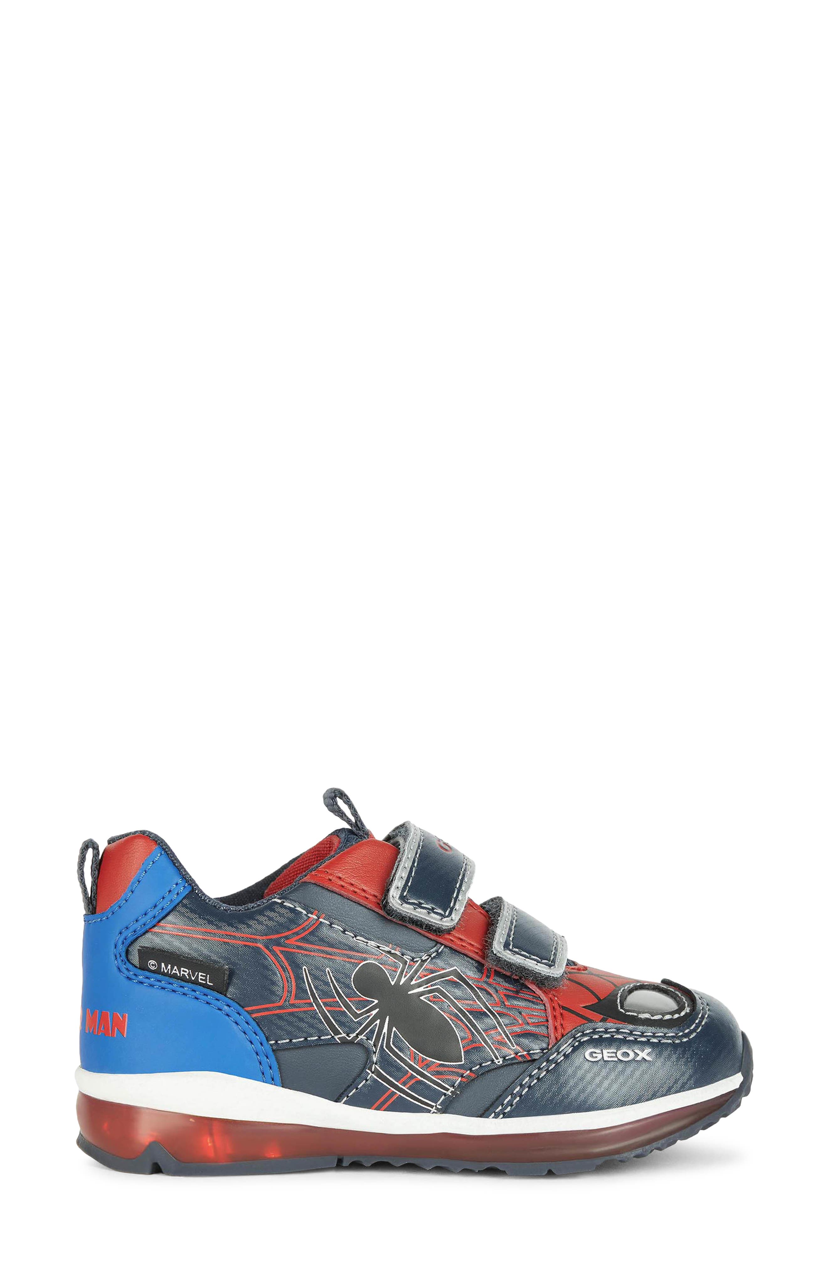 Geox x Marvel Todo Light-Up Sneaker, Alternate, color, 