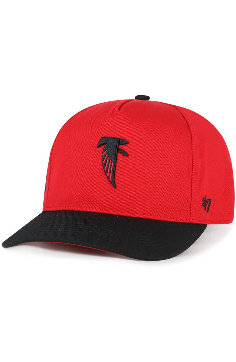 '47 Men's '47 Red/Black Atlanta Falcons 1966 Throwback Collection Sure Shot Hitch Adjustable Hat, Alternate, color, Red