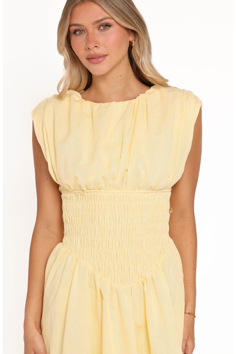 Ziva Smocked Minidress, Alternate, color, YELLOW