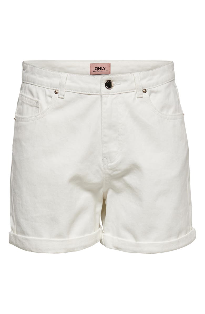 Only High Waist Cuffed Shorts, Alternate, color,
