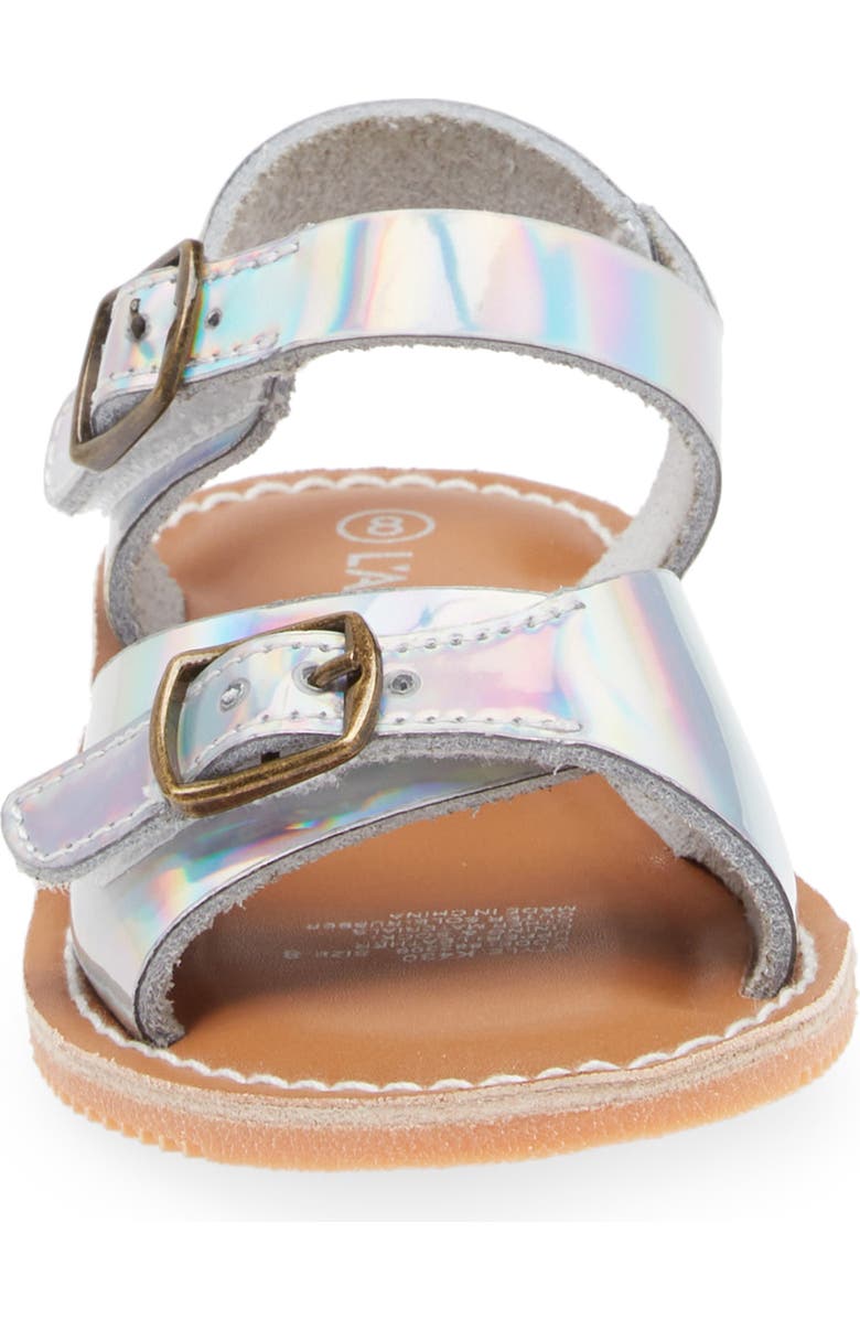L'AMOUR Kids' Olympia Buckle Sandal, Alternate, color, Holographic