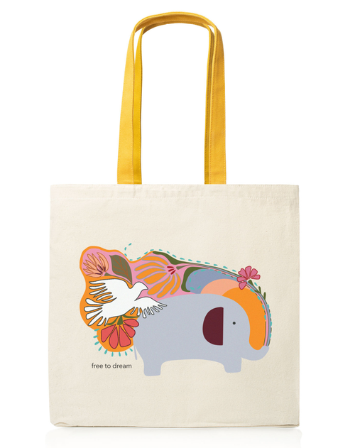 The Tote Project Free To Dream | Tote In Yellow