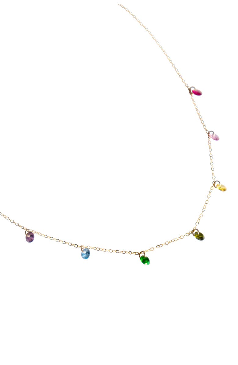 seree Lilian Rainbow zircon necklace, Alternate, color, 