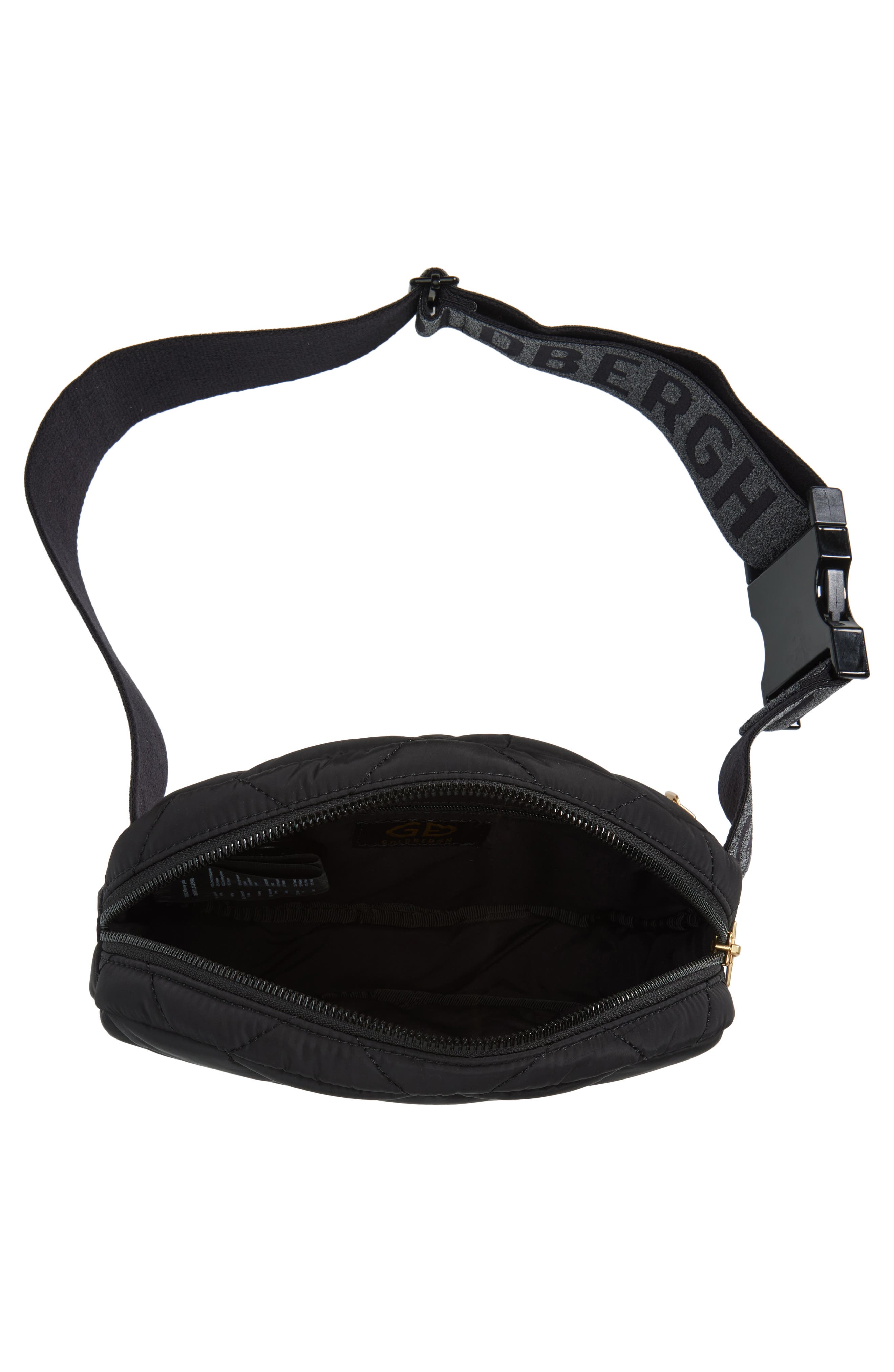 Goldbergh French Quilted Recycled Polyester Belt Bag, Alternate, color, 