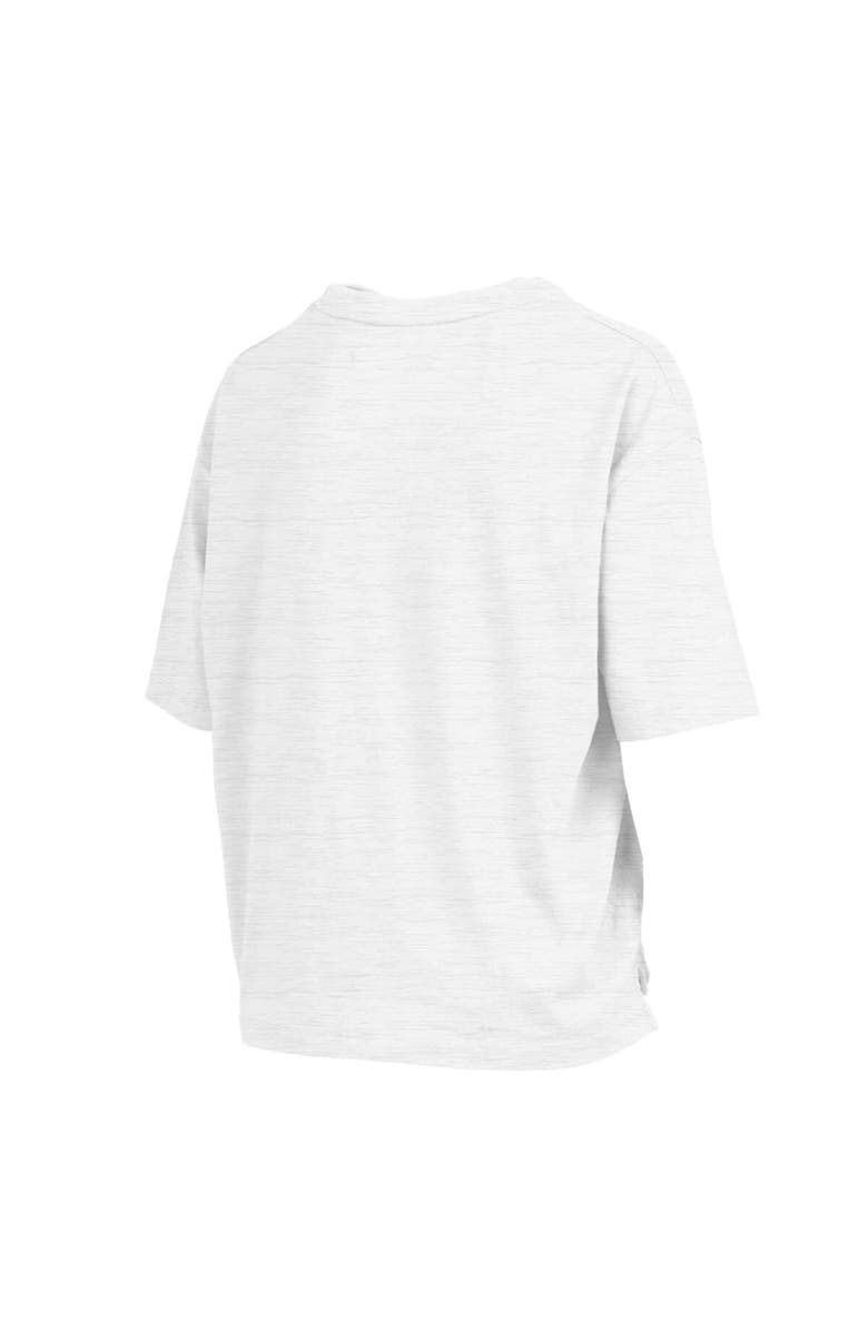 PRESSBOX Women's Pressbox White Georgia Bulldogs Motley Crew Chain Stitch Slub Waist Length Boxy T-Shirt, Alternate, color, 