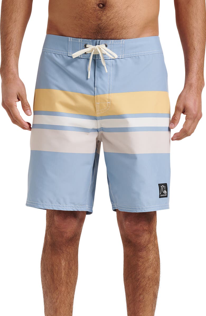Quiksilver Original Straight Board Shorts, Main, color, Ashley Blue