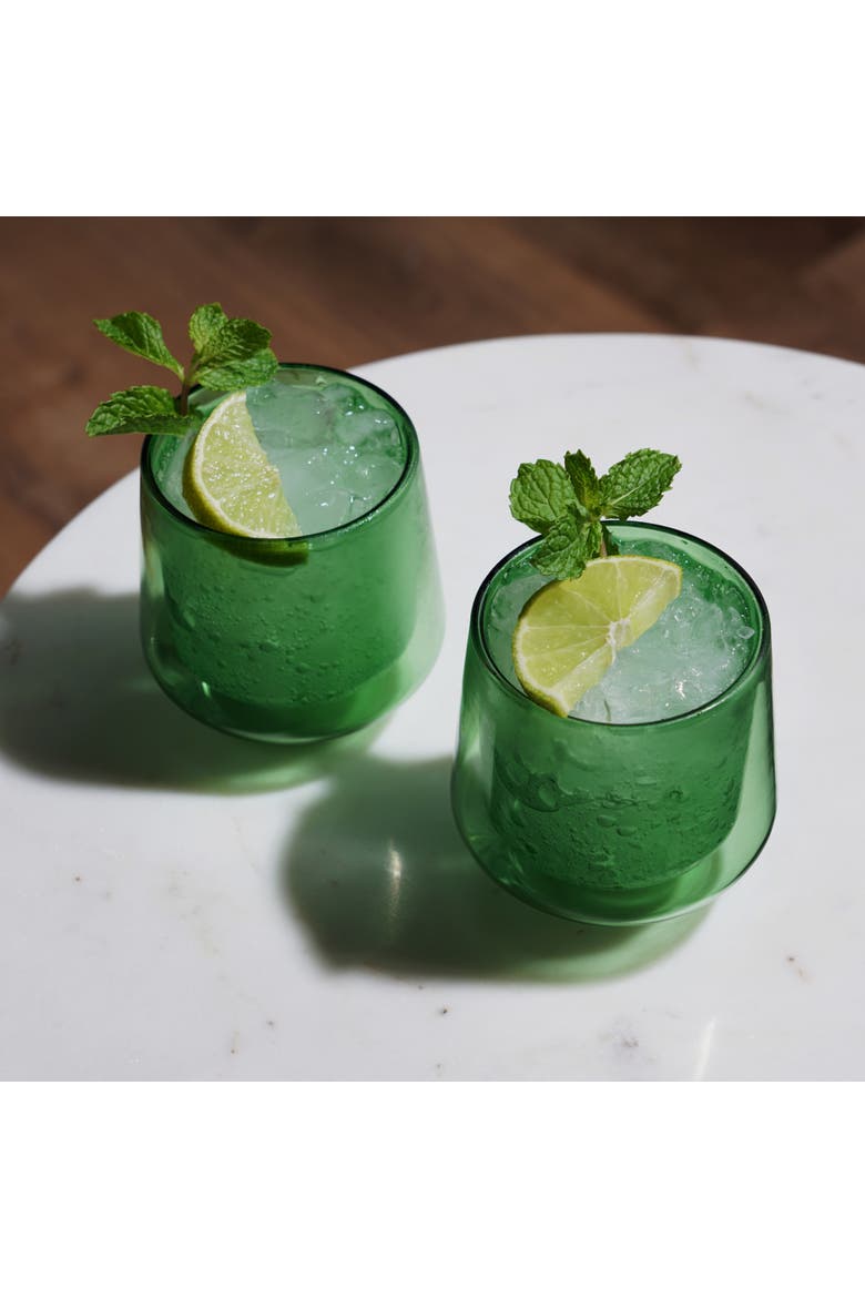 Aurora Double Walled Tumblers Set of 2, Alternate, color, Green